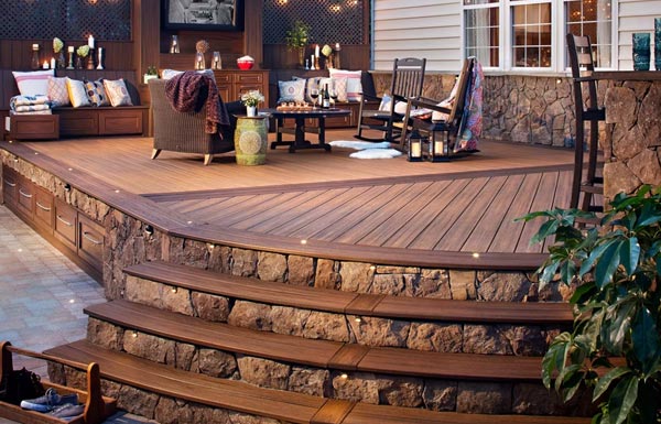 Brown Trex Deck