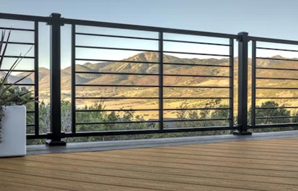 Black Metal Trex Railing