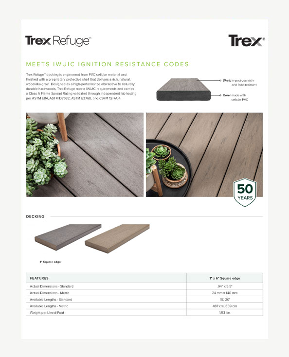 Trex Refuge Composite Decking